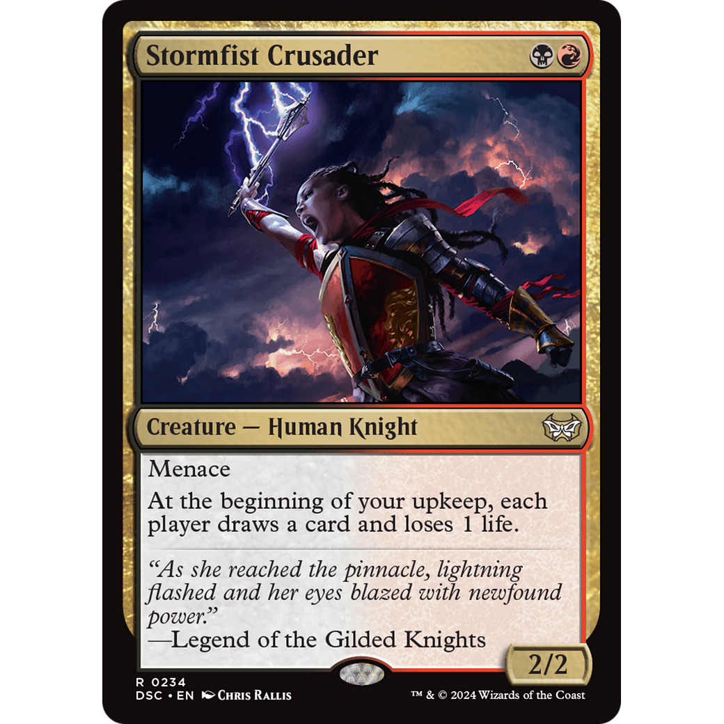 Stormfist Crusader (DSC-234) - Duskmourn: House of Horror Commander