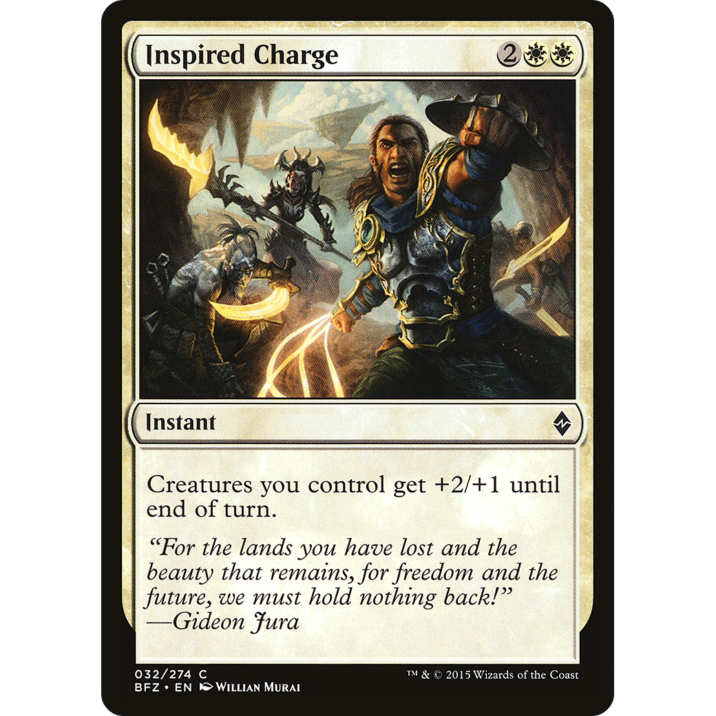 Inspired Charge (BFZ-032) - Battle for Zendikar Foil