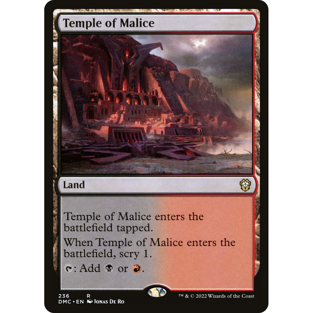 Temple of Malice (DMC-236) - Dominaria United Commander