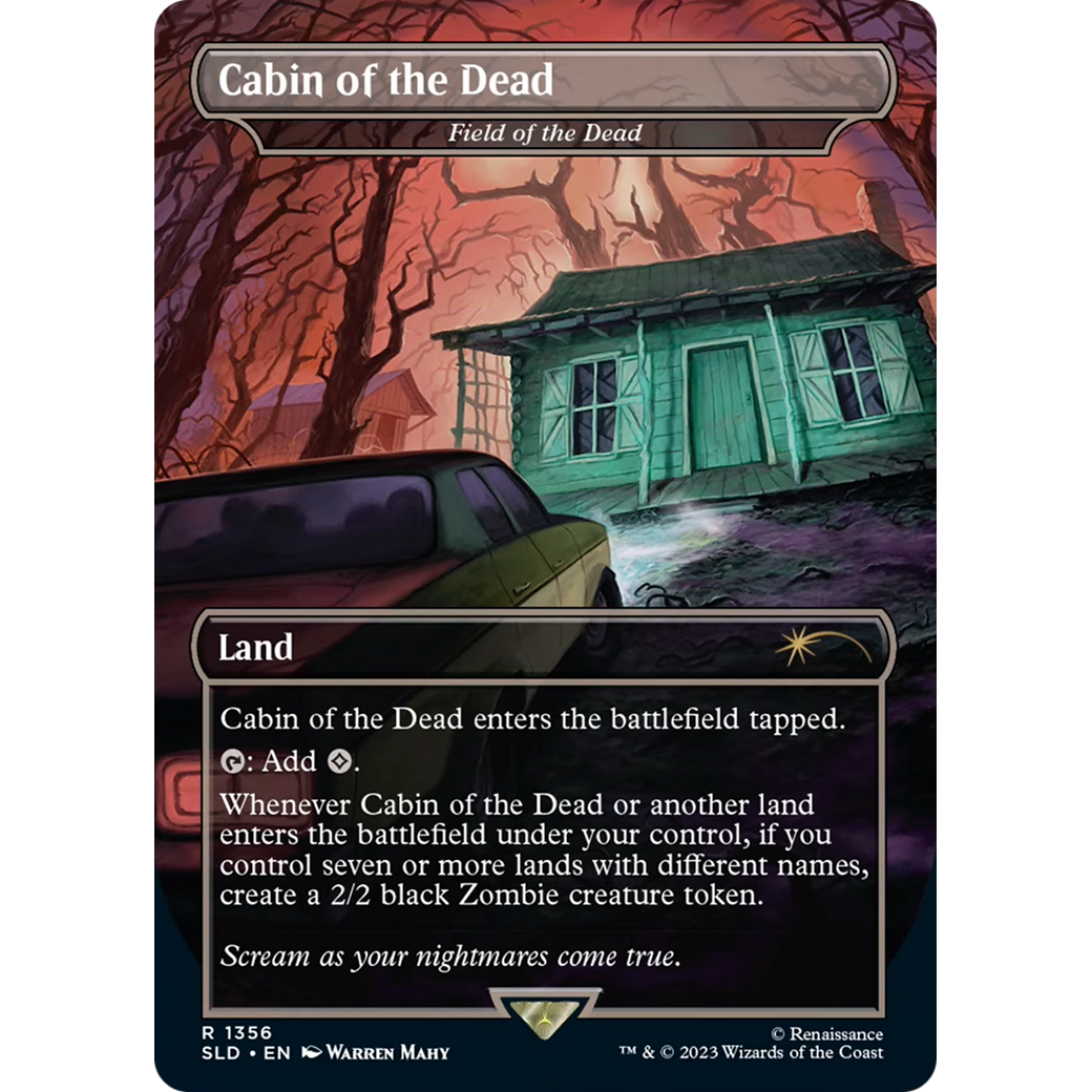 Cabin of the Dead - Field of the Dead (SLD-1356) - Secret Lair Drop / Cabin of the Dead (Borderless)