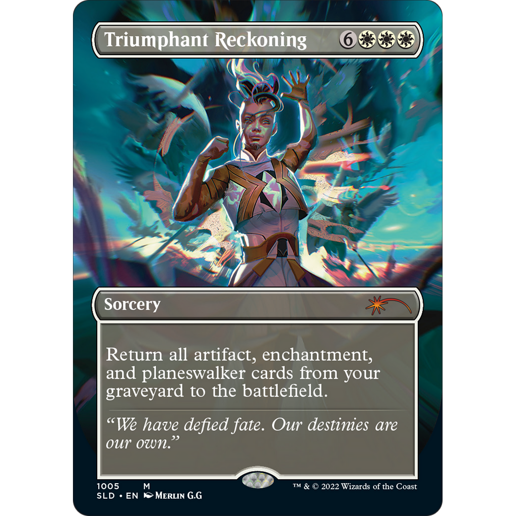 Triumphant Reckoning (SLD-1005) - Secret Lair Drop (Borderless) Foil
