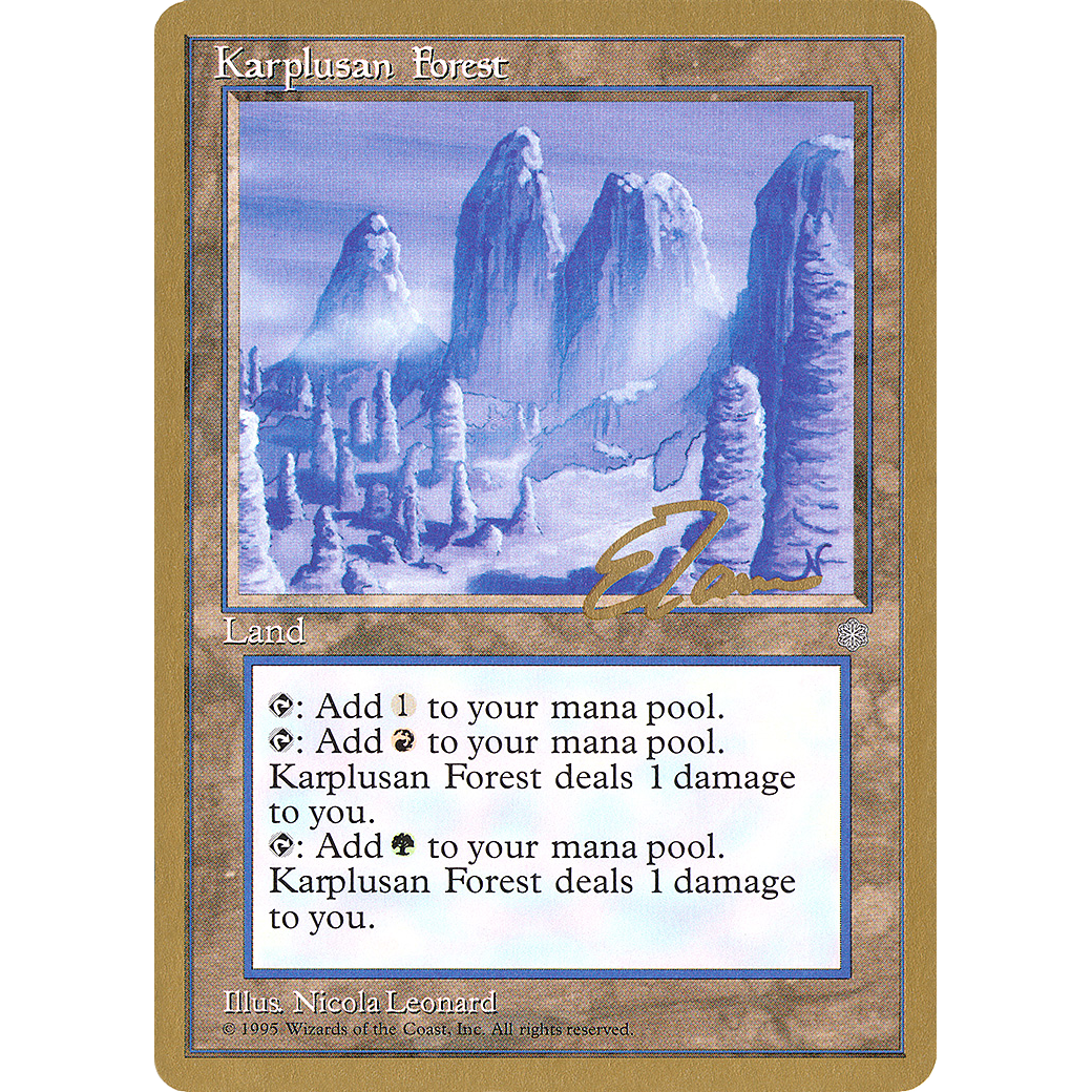 Karplusan Forest - 1996 Eric Tam (ICE) (WCD-) - Pro Tour Collector Set