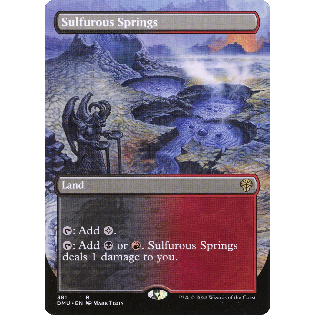 Sulfurous Springs (Borderless) (DMU-381) - Dominaria United (Borderless) Foil