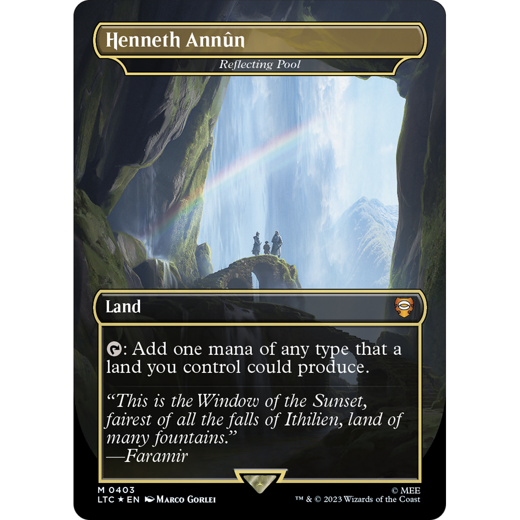 Reflecting Pool (LTC-403) - Tales of Middle-earth Commander / Henneth Annûn (Borderless) Foil