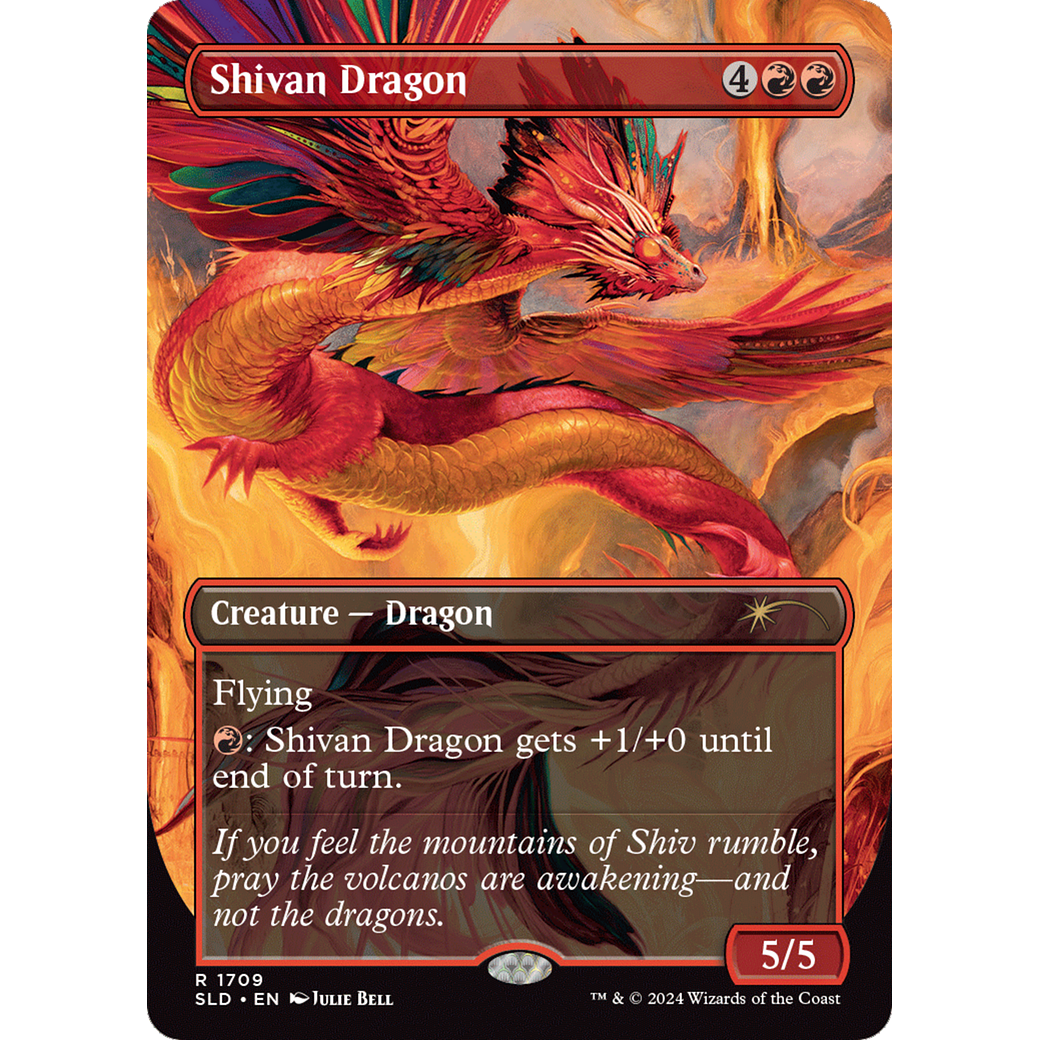 Shivan Dragon (SLD-1709) - Secret Lair Drop (Borderless)