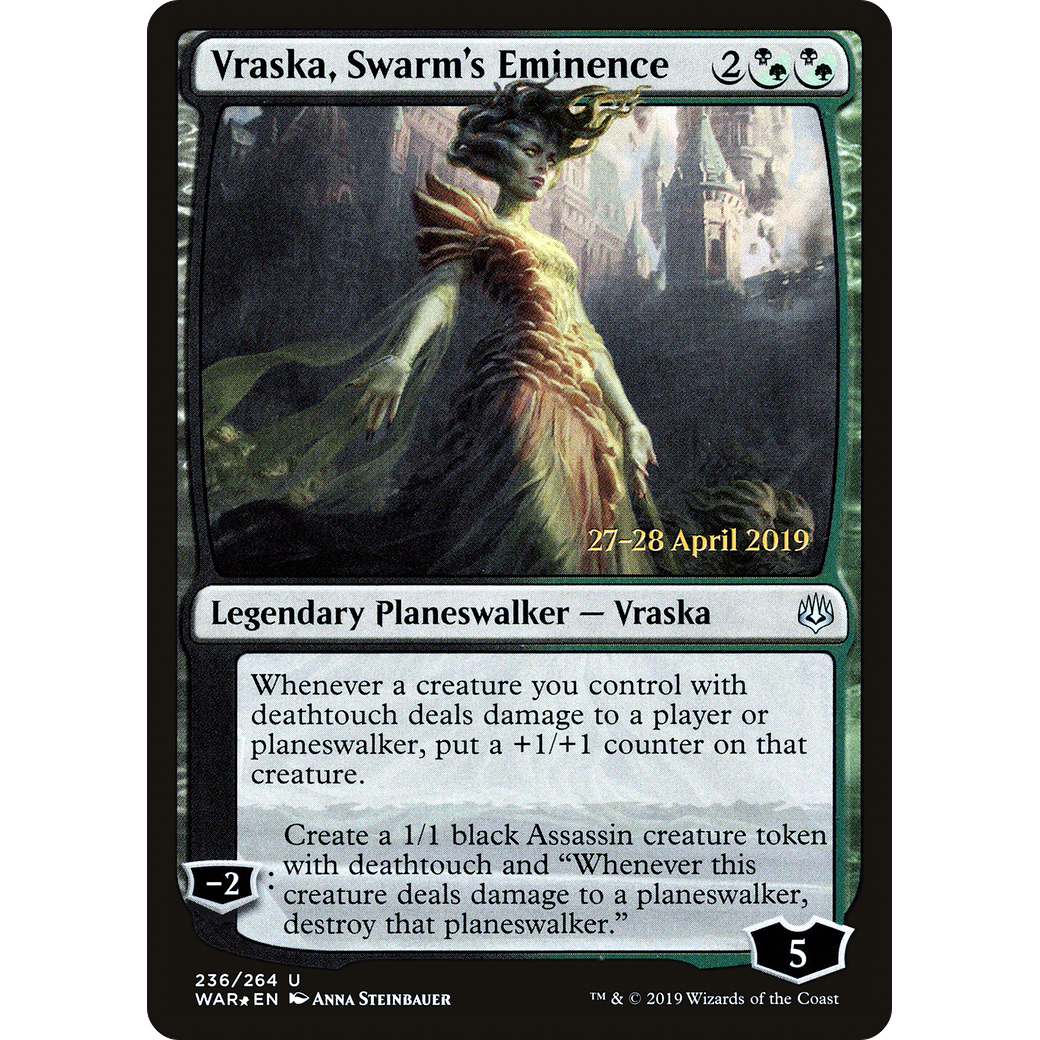 Vraska, Swarm's Eminence (PRE-236) - War of the Spark Promos Foil