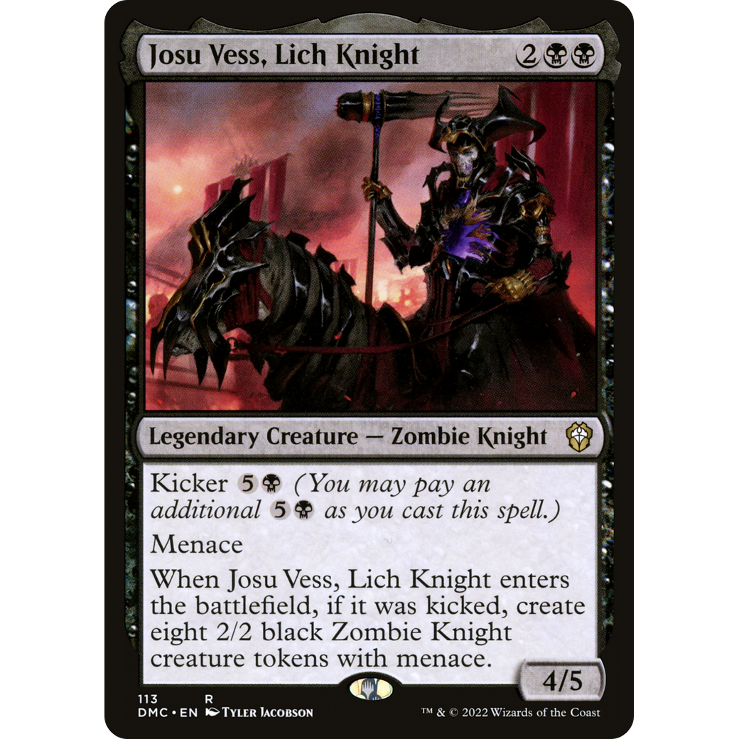 Josu Vess, Lich Knight (DMC-113) - Dominaria United Commander