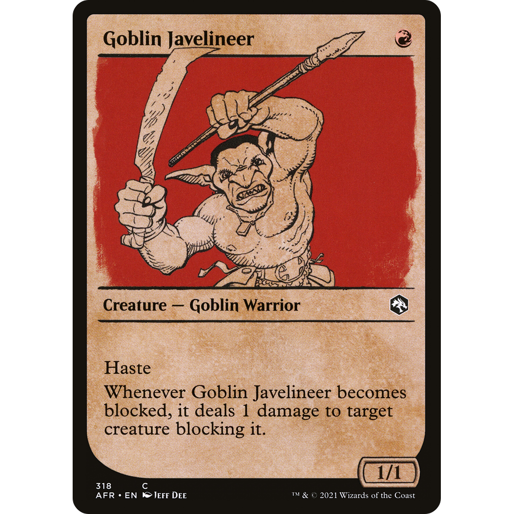 Goblin Javelineer (Showcase) (AFR-318) - Adventures in the Forgotten Realms: (Showcase)