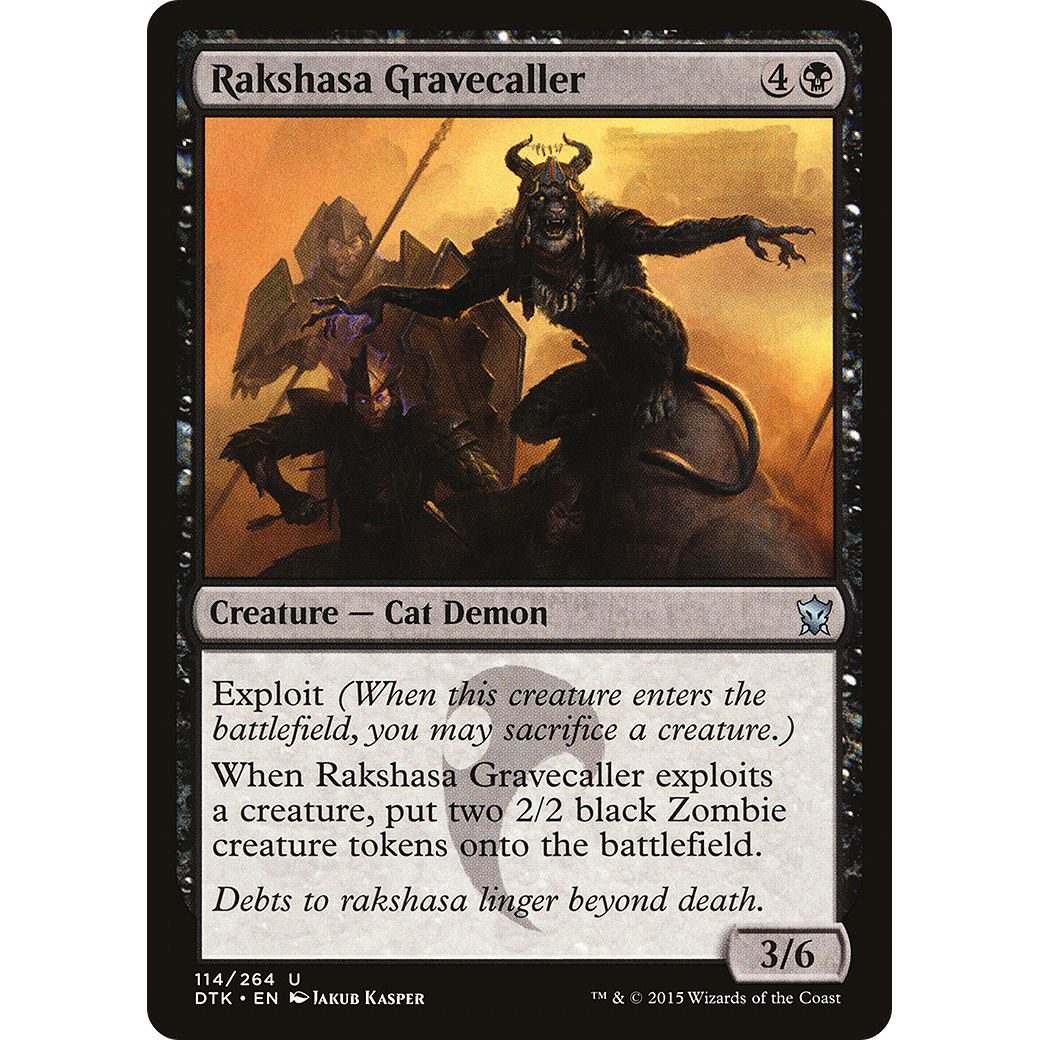 Rakshasa Gravecaller (DTK-114) - Dragons of Tarkir Foil