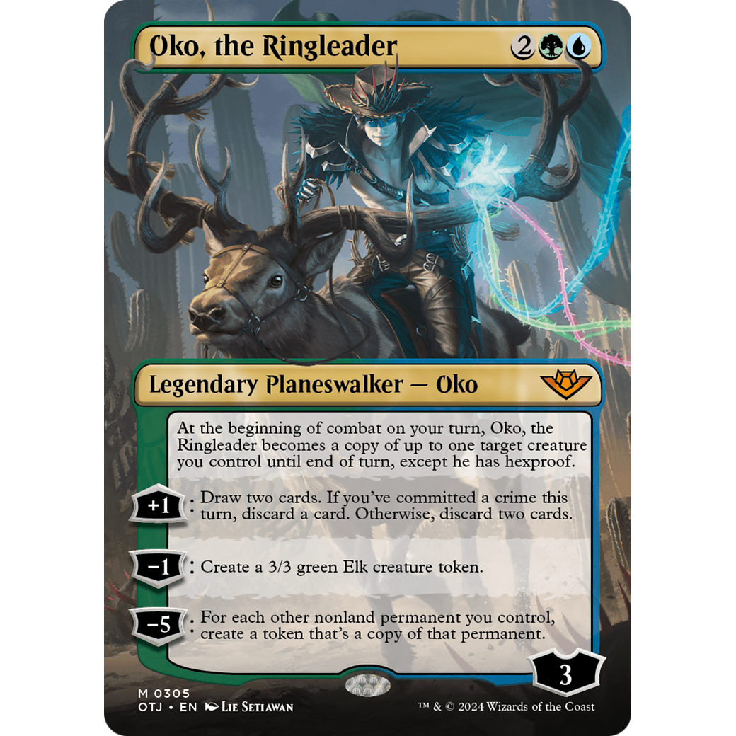 Oko, the Ringleader (OTJ-305) - Outlaws of Thunder Junction (Borderless)