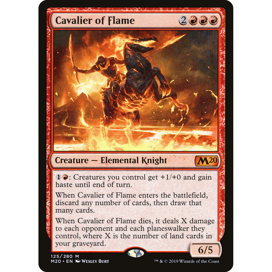 Cavalier of Flame (M20-125) - Core Set 2020