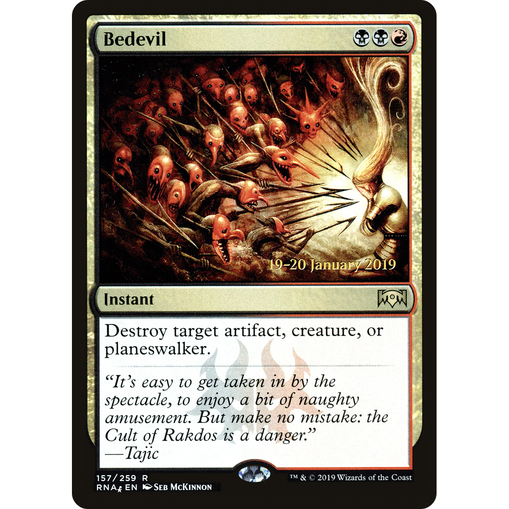 Bedevil (PRE-157) - Ravnica Allegiance Promos Foil