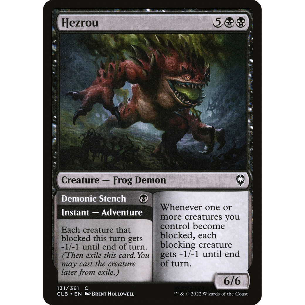 Hezrou // Demonic Stench (CLB-131) - Commander Legends: Battle for Baldur's Gate