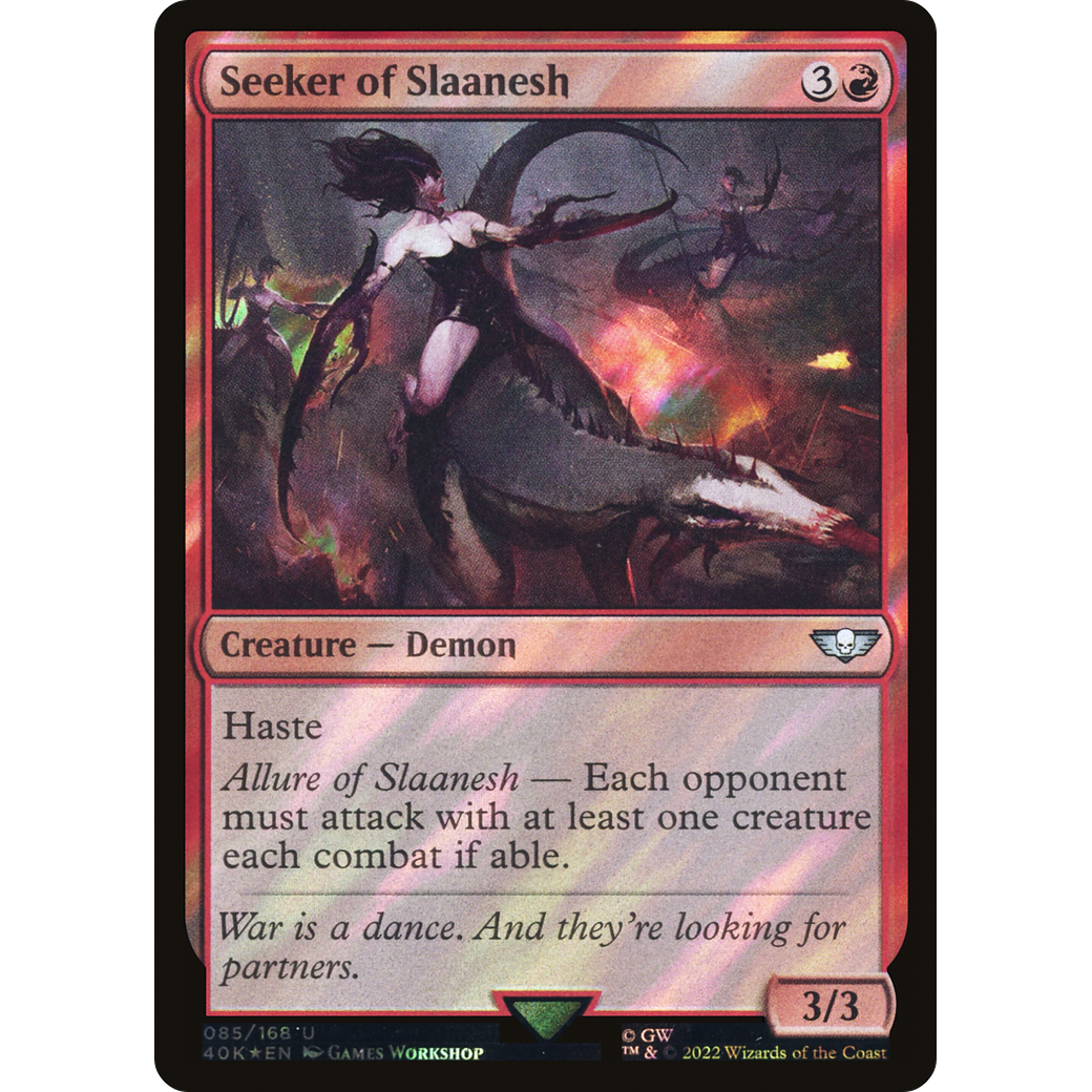 Seeker of Slaanesh (40K-085) - Warhammer 40,000 Commander Foil