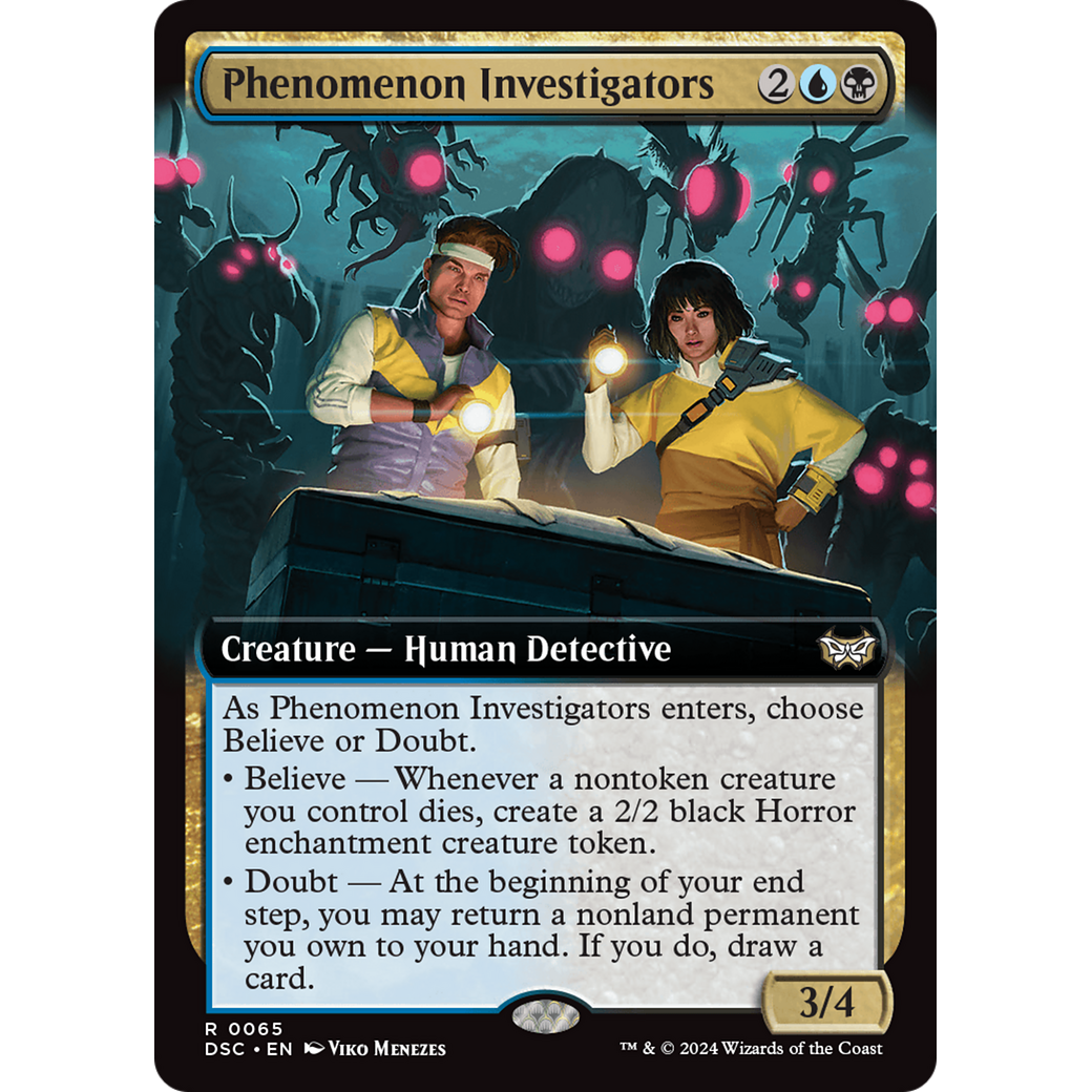 Phenomenon Investigators (DSC-065) - Duskmourn: House of Horror Commander: (Extended Art)