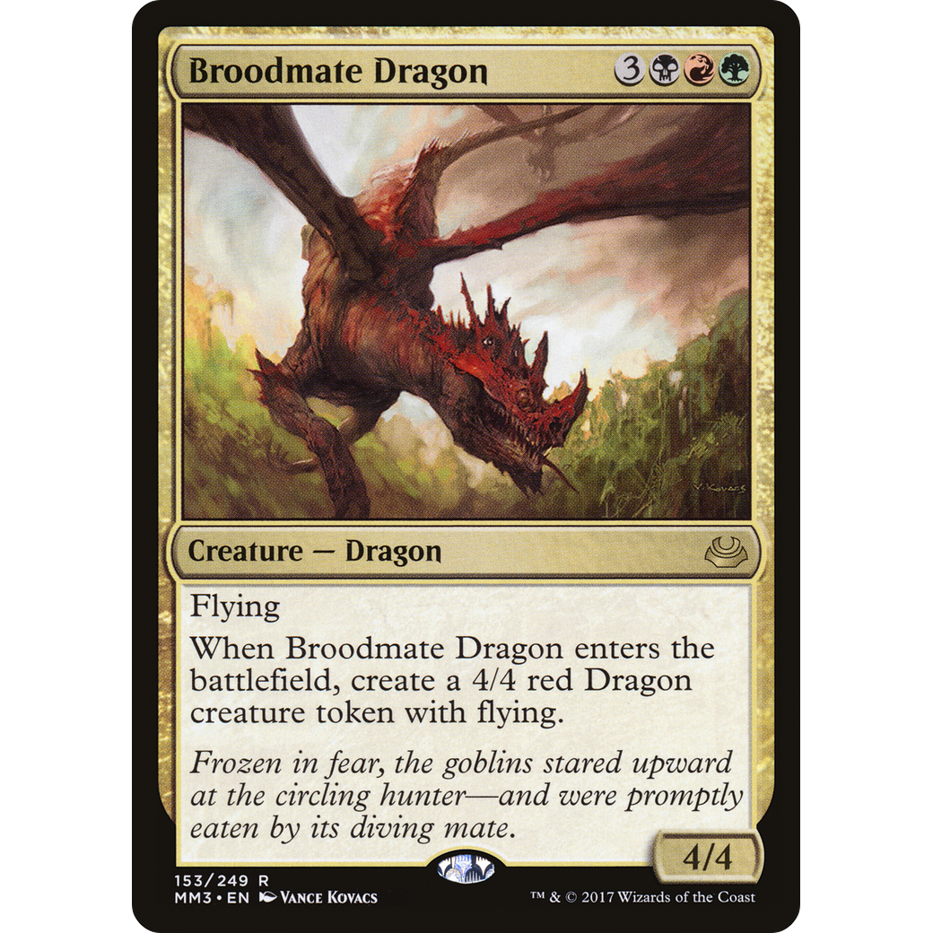 Broodmate Dragon (MM3-153) - Modern Masters 2017 Foil