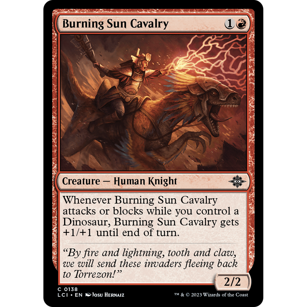 Burning Sun Cavalry (LCI-138) - The Lost Caverns of Ixalan