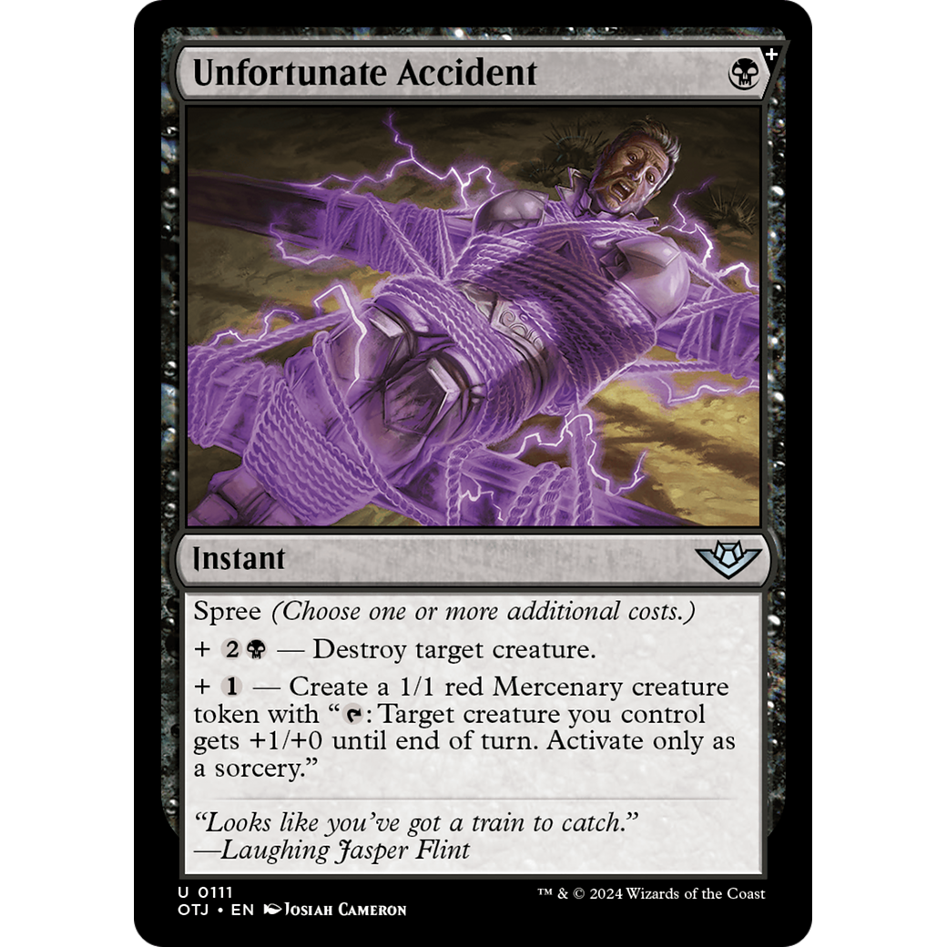 Unfortunate Accident (OTJ-111) - Outlaws of Thunder Junction: (spree)