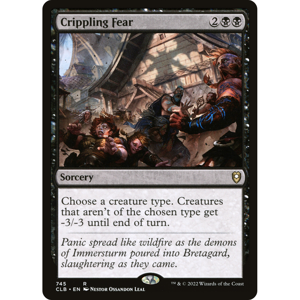 Crippling Fear (CLB-745) - Commander Legends: Battle for Baldur's Gate
