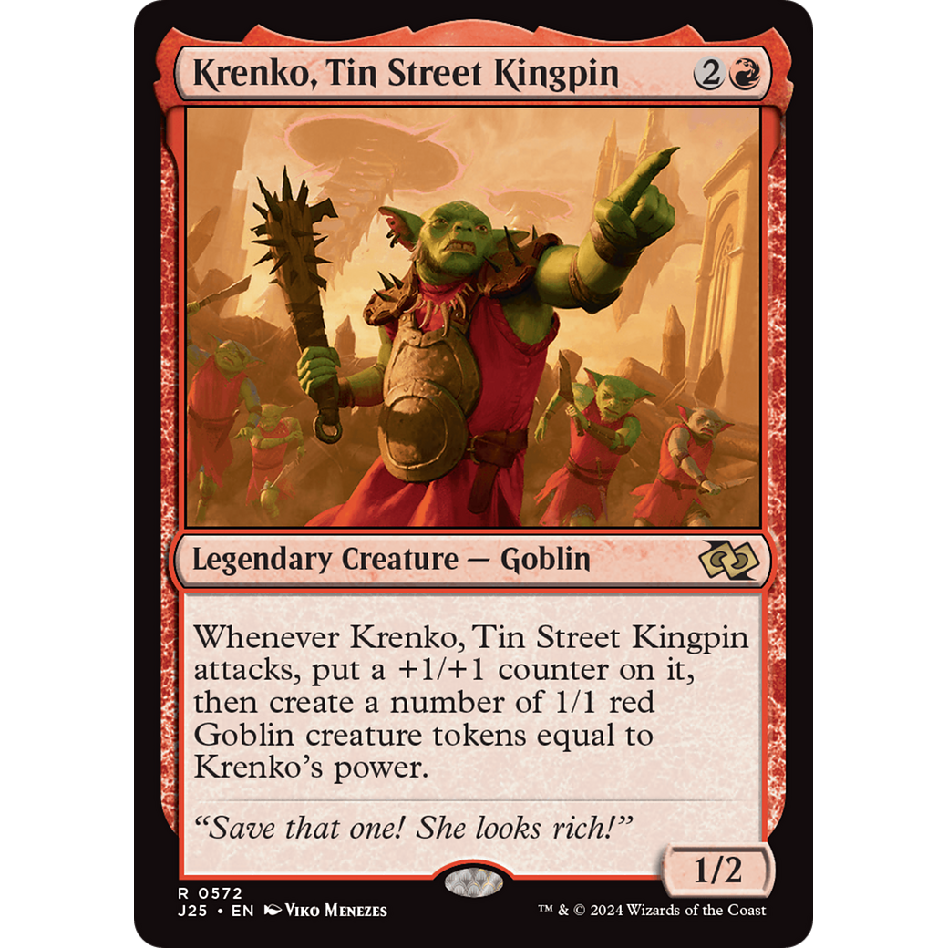 Krenko, Tin Street Kingpin (J25-572) - Foundations Jumpstart