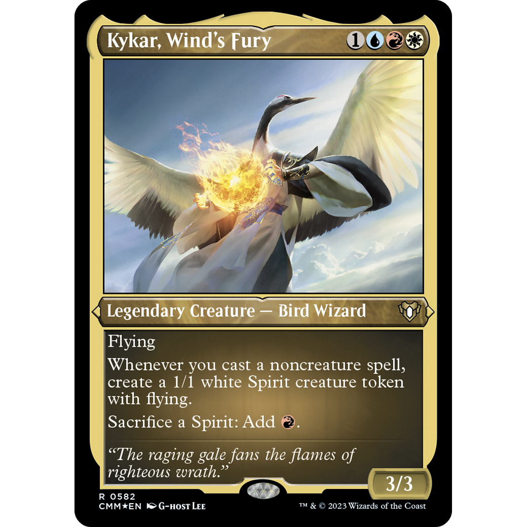 Kykar, Wind's Fury (CMM-582) - Commander Masters Etched Foil