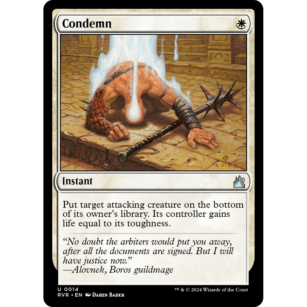 Condemn (RVR-014) - Ravnica Remastered