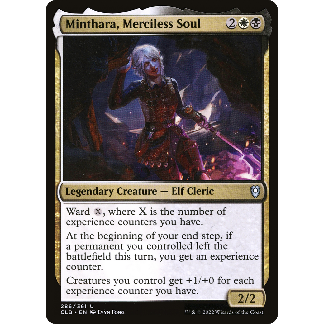 Minthara, Merciless Soul (CLB-286) - Commander Legends: Battle for Baldur's Gate Foil