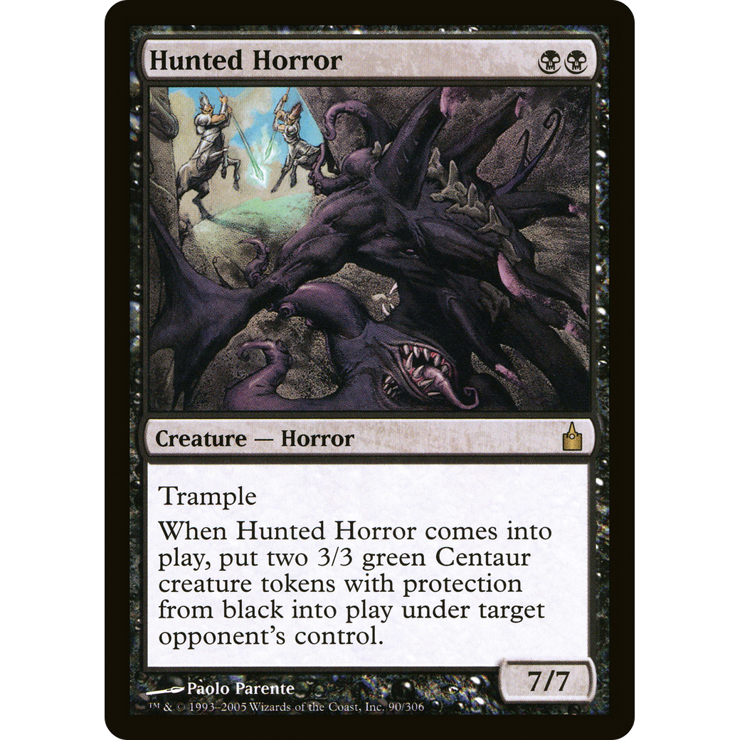 Hunted Horror (RAV-090) - Ravnica: City of Guilds Foil