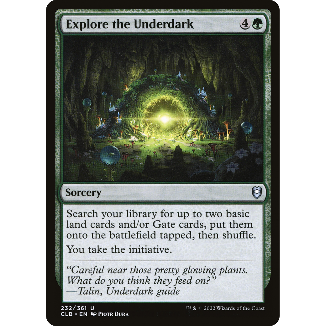Explore the Underdark (CLB-232) - Commander Legends: Battle for Baldur's Gate Foil