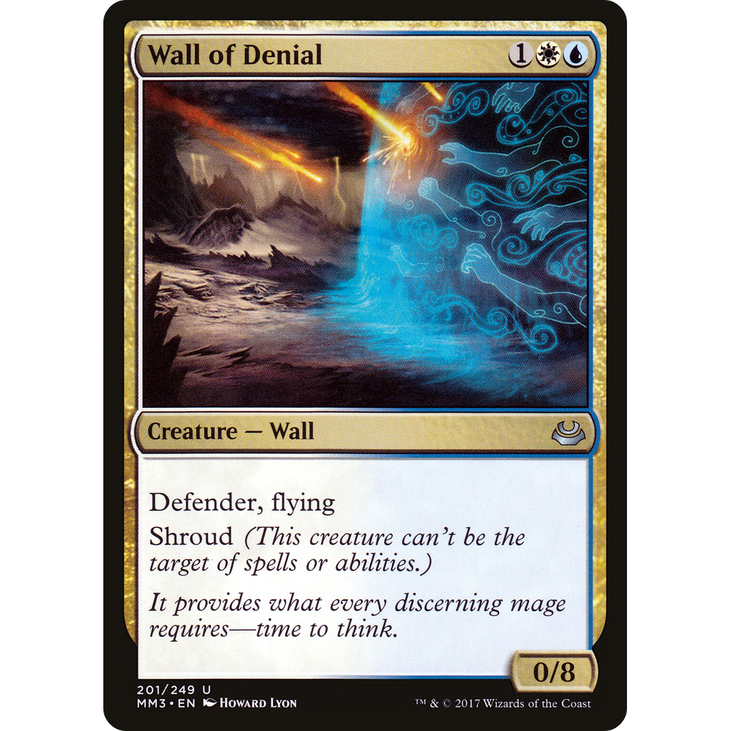 Wall of Denial (MM3-201) - Modern Masters 2017 Foil