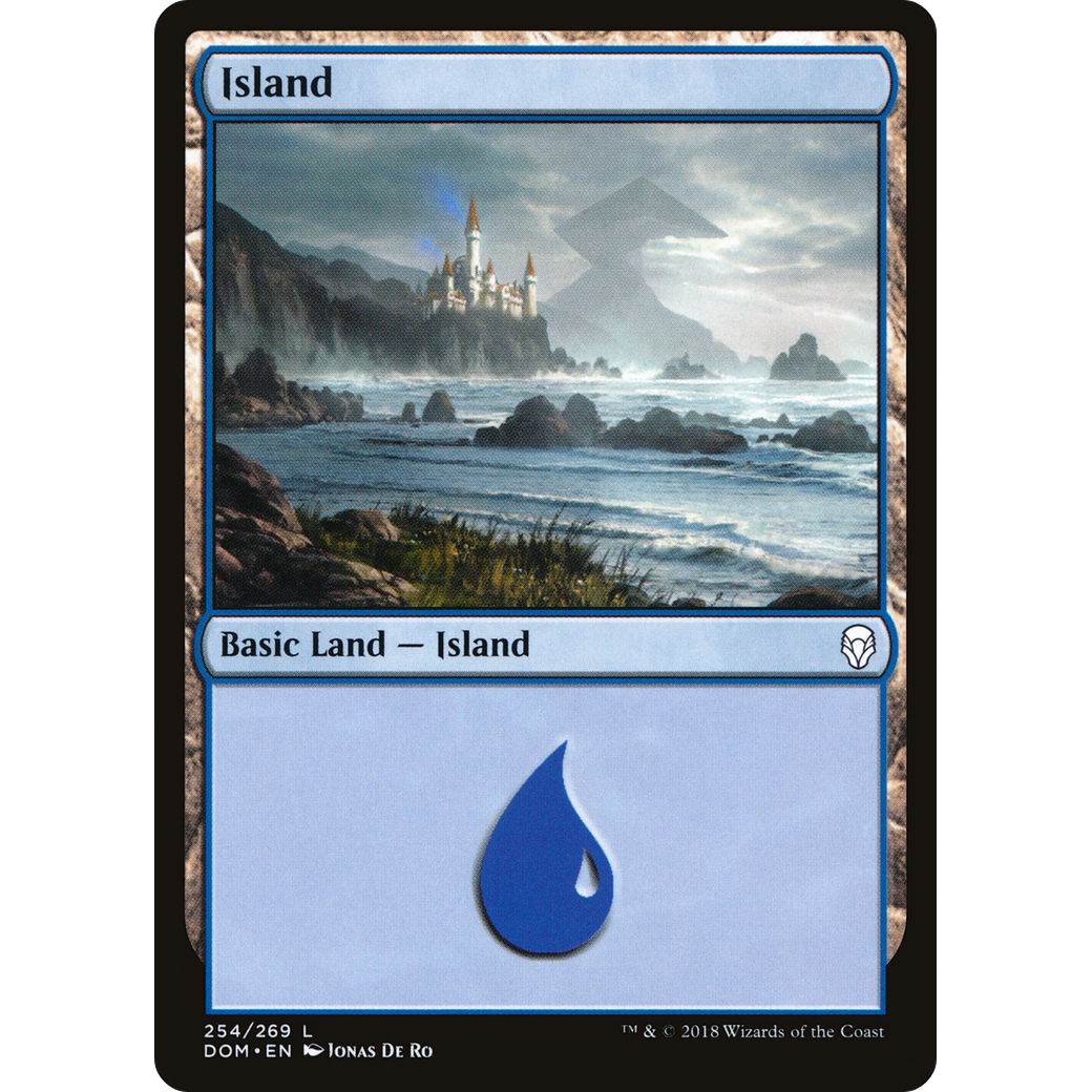 Island (254) (DOM-254) - Dominaria Foil