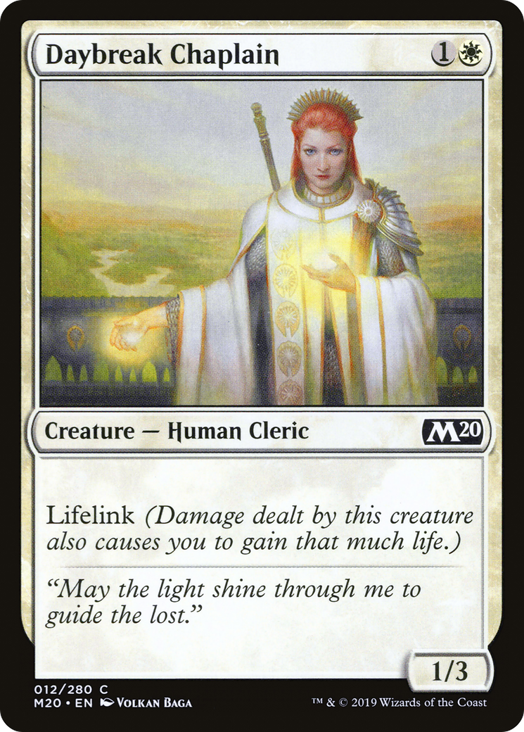 Daybreak Chaplain (M20-012) - Core Set 2020 Foil