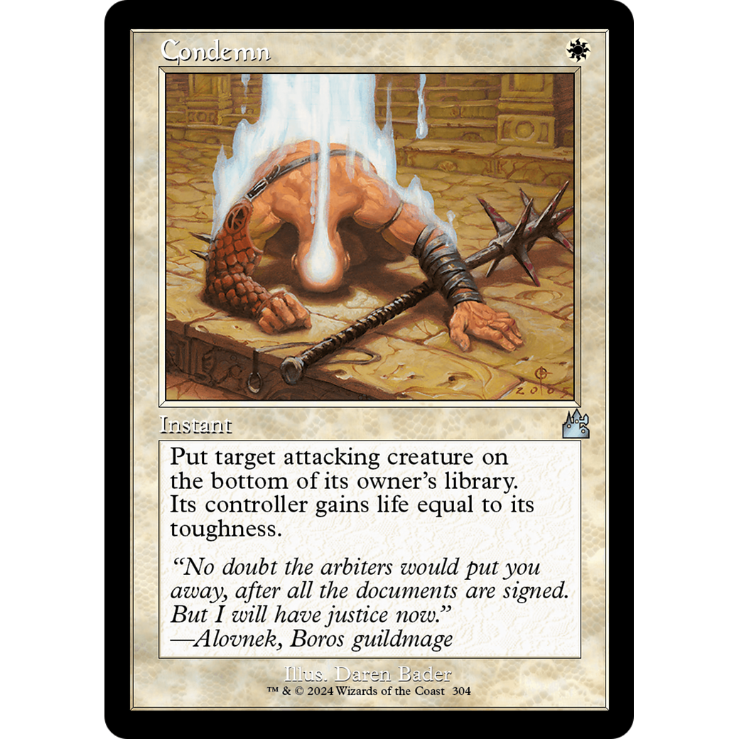 Condemn (RVR-304) - Ravnica Remastered Foil