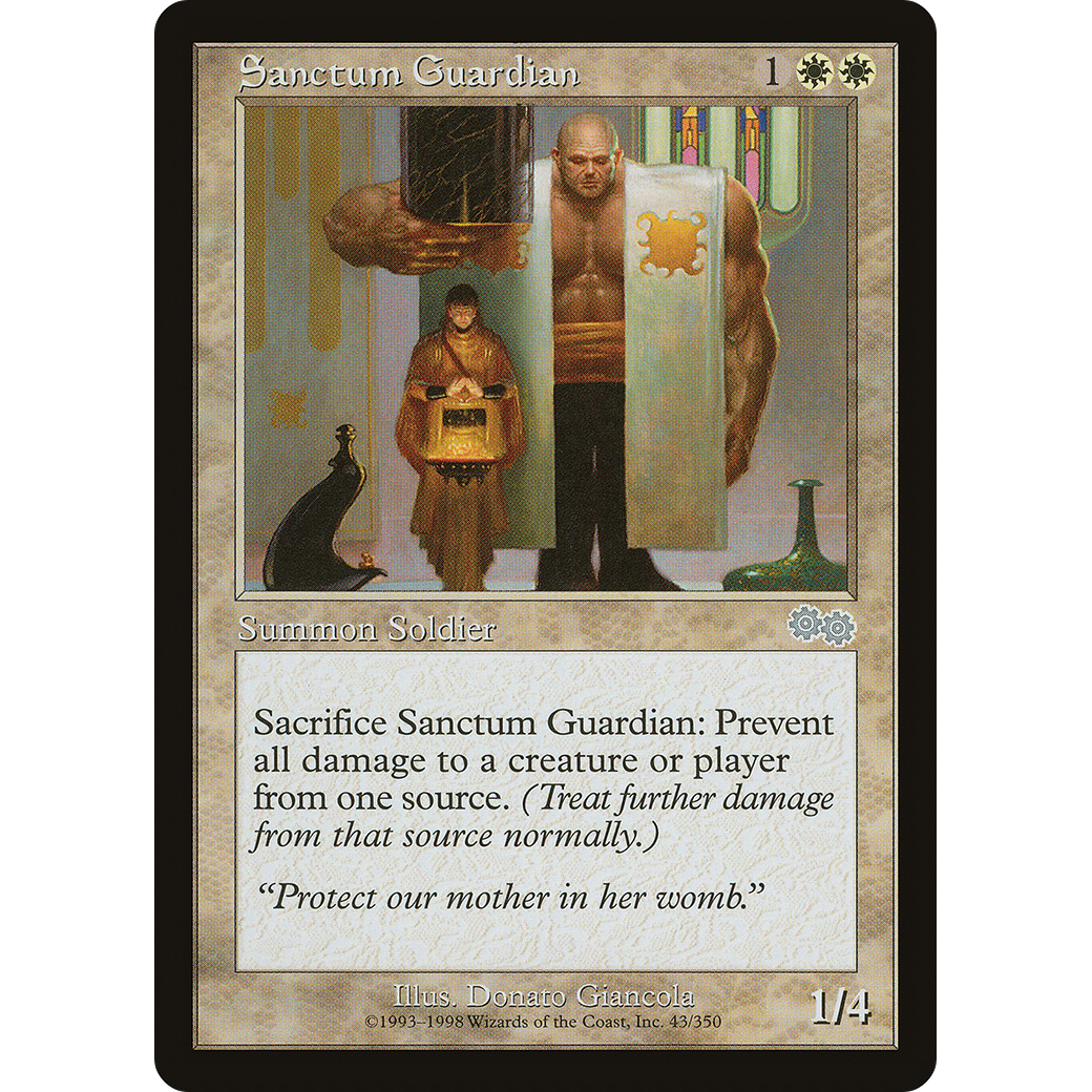 Sanctum Guardian (USG-043) - Urza's Saga