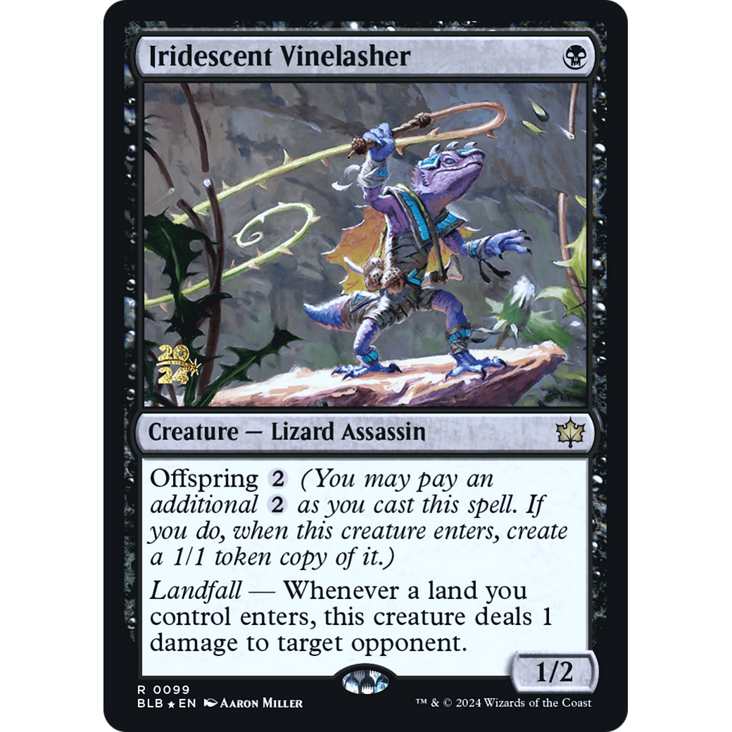 Iridescent Vinelasher (PRE-99S) - Bloomburrow Promos Foil