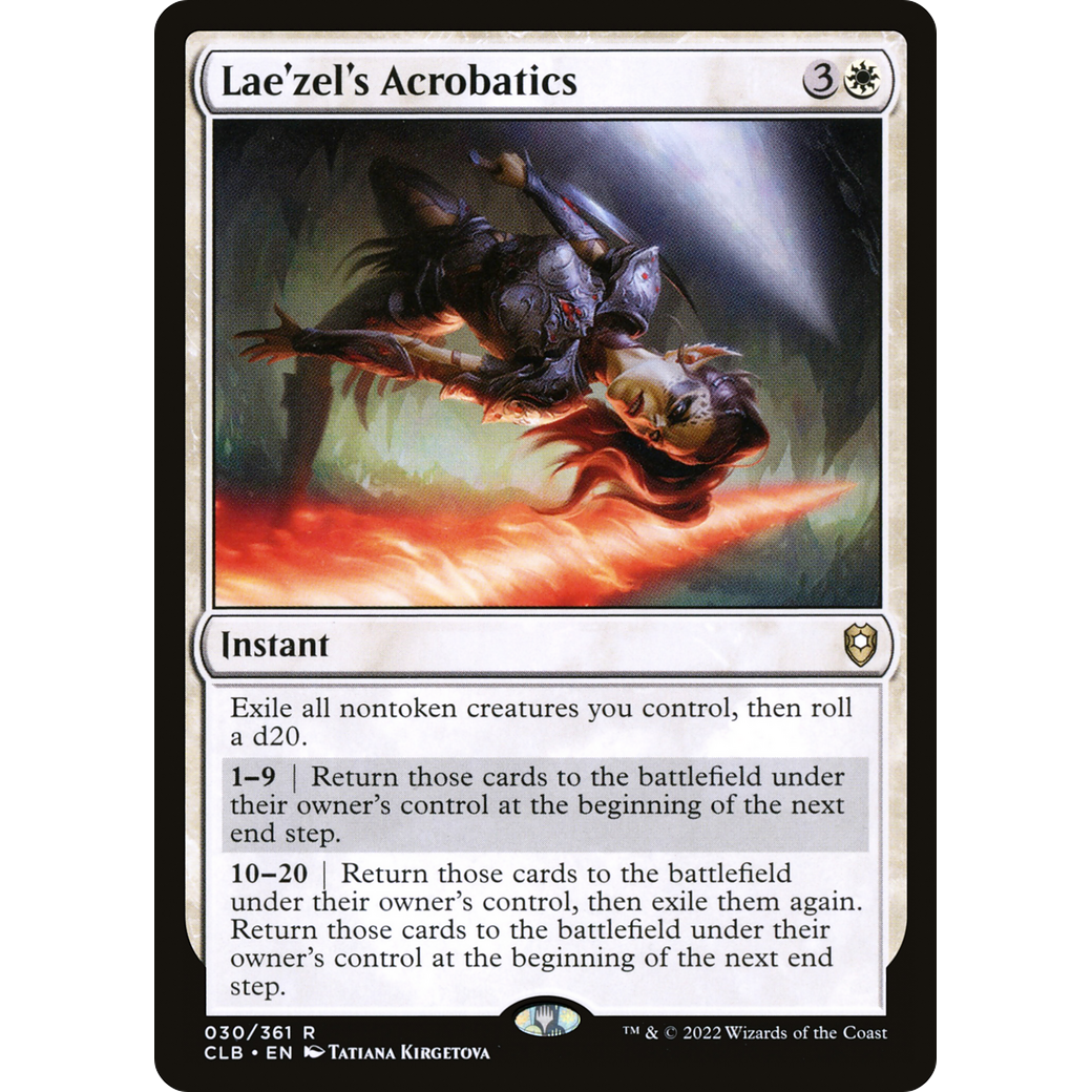 Lae'zel's Acrobatics (CLB-030) - Commander Legends: Battle for Baldur's Gate Foil