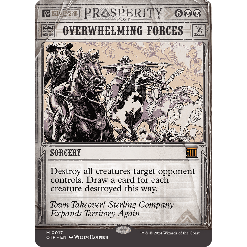 Overwhelming Forces (OTP-017) - Breaking News: (Showcase) (Borderless) Foil
