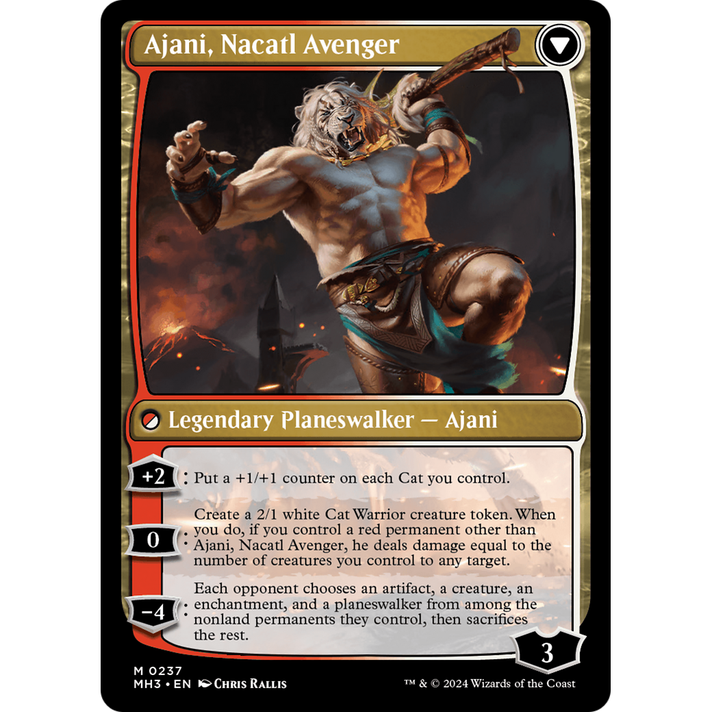 Ajani, Nacatl Pariah // Ajani, Nacatl Avenger (MH3-237) - Modern Horizons 3 Foil