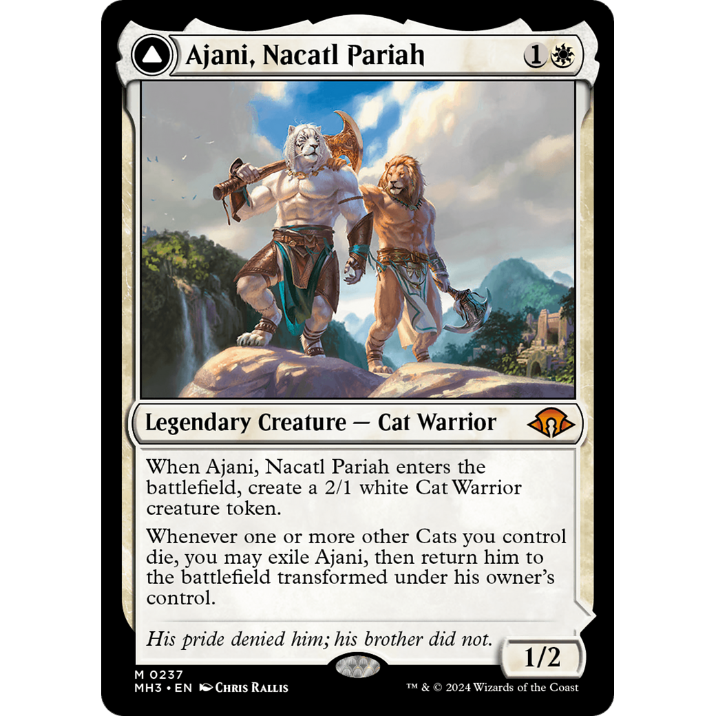 Ajani, Nacatl Pariah // Ajani, Nacatl Avenger (MH3-237) - Modern Horizons 3 Foil