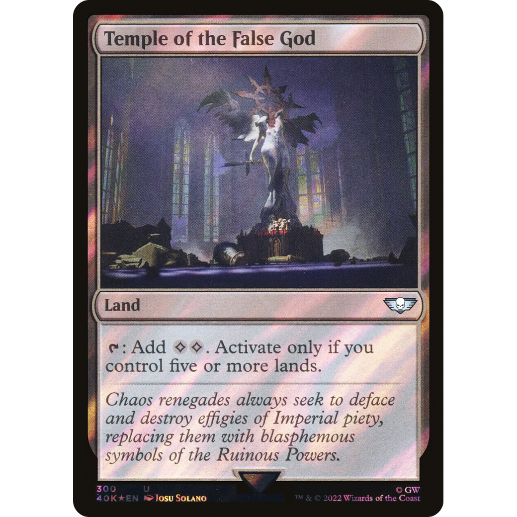 Temple of the False God (40K-300) - Warhammer 40,000 Commander Foil