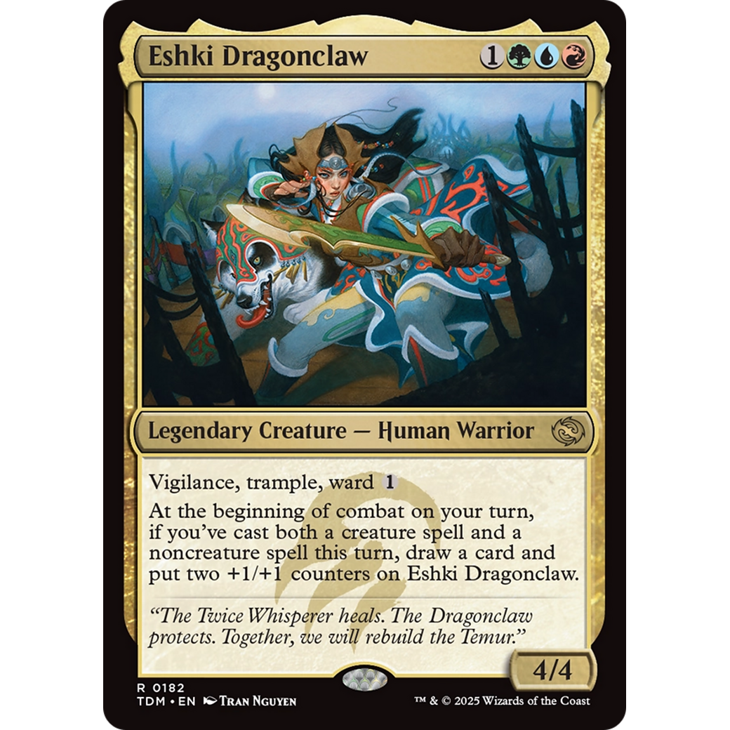 Eshki Dragonclaw (TDM-182) - Tarkir: Dragonstorm Foil