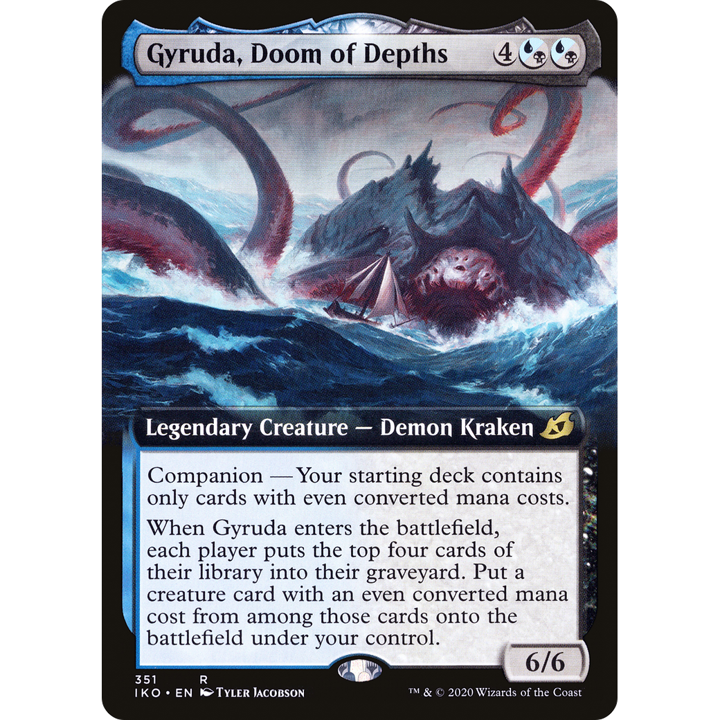 Gyruda, Doom of Depths (Extended Art) (IKO-351) - Ikoria: Lair of Behemoths: (companion, Extended Art)