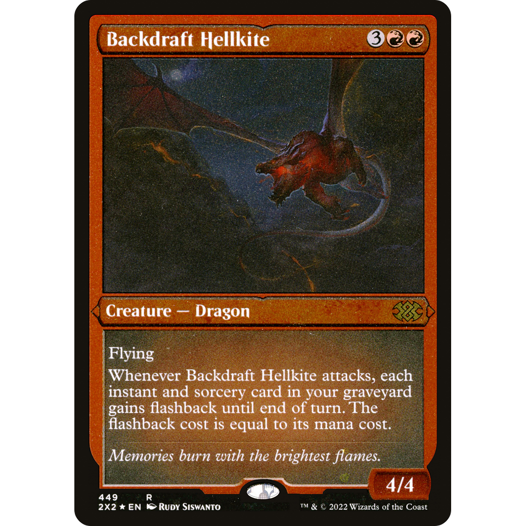 Backdraft Hellkite (Foil Etched) (2X2-449) - Double Masters 2022 Foil