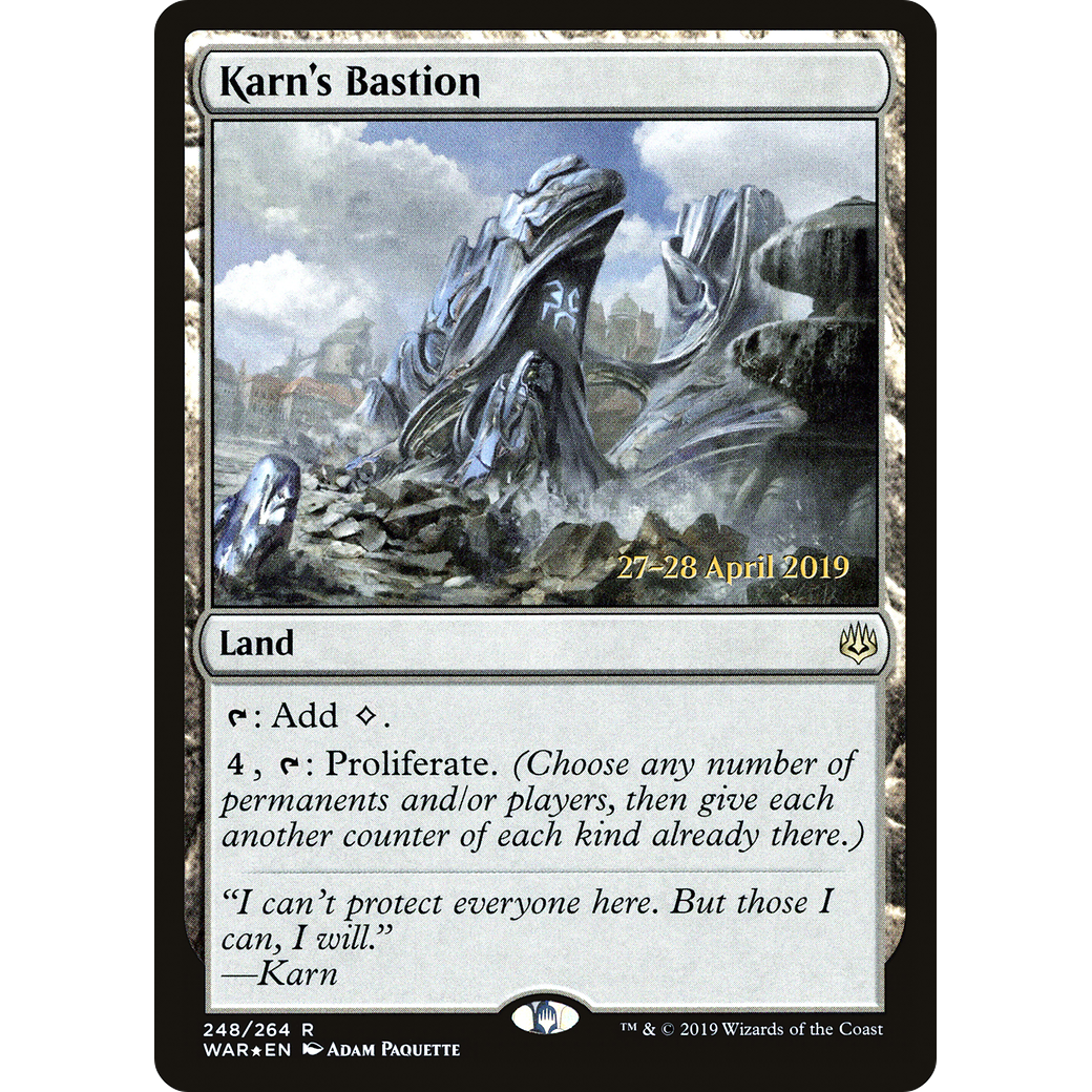 Karn's Bastion (PRE-248) - War of the Spark Promos Foil