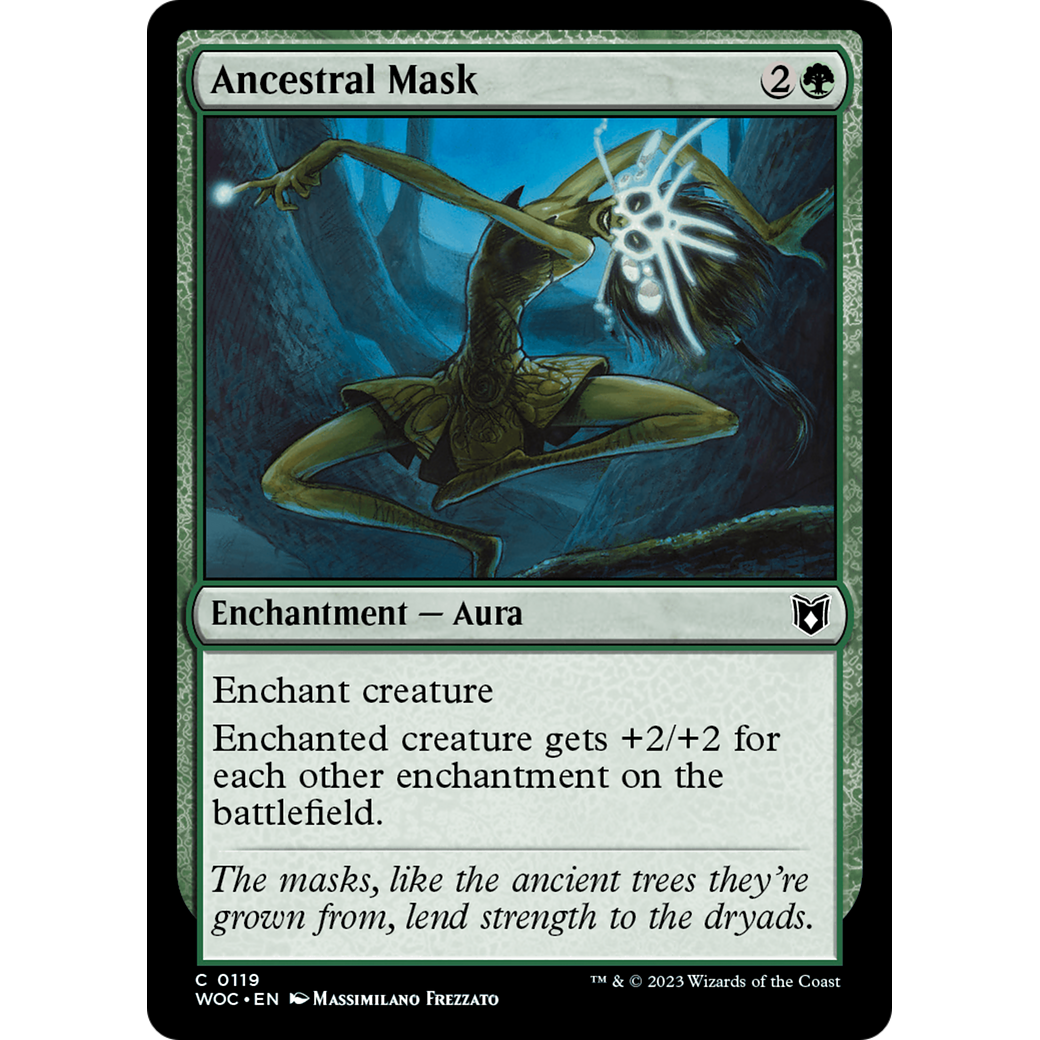 Ancestral Mask (WOC-119) - Wilds of Eldraine Commander