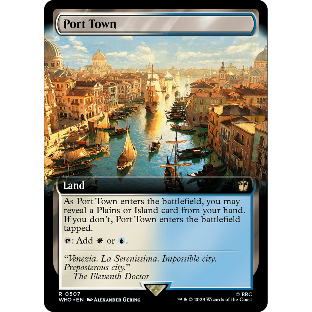 Port Town (Extended Art) (WHO-507) - Doctor Who: (Extended Art) Foil