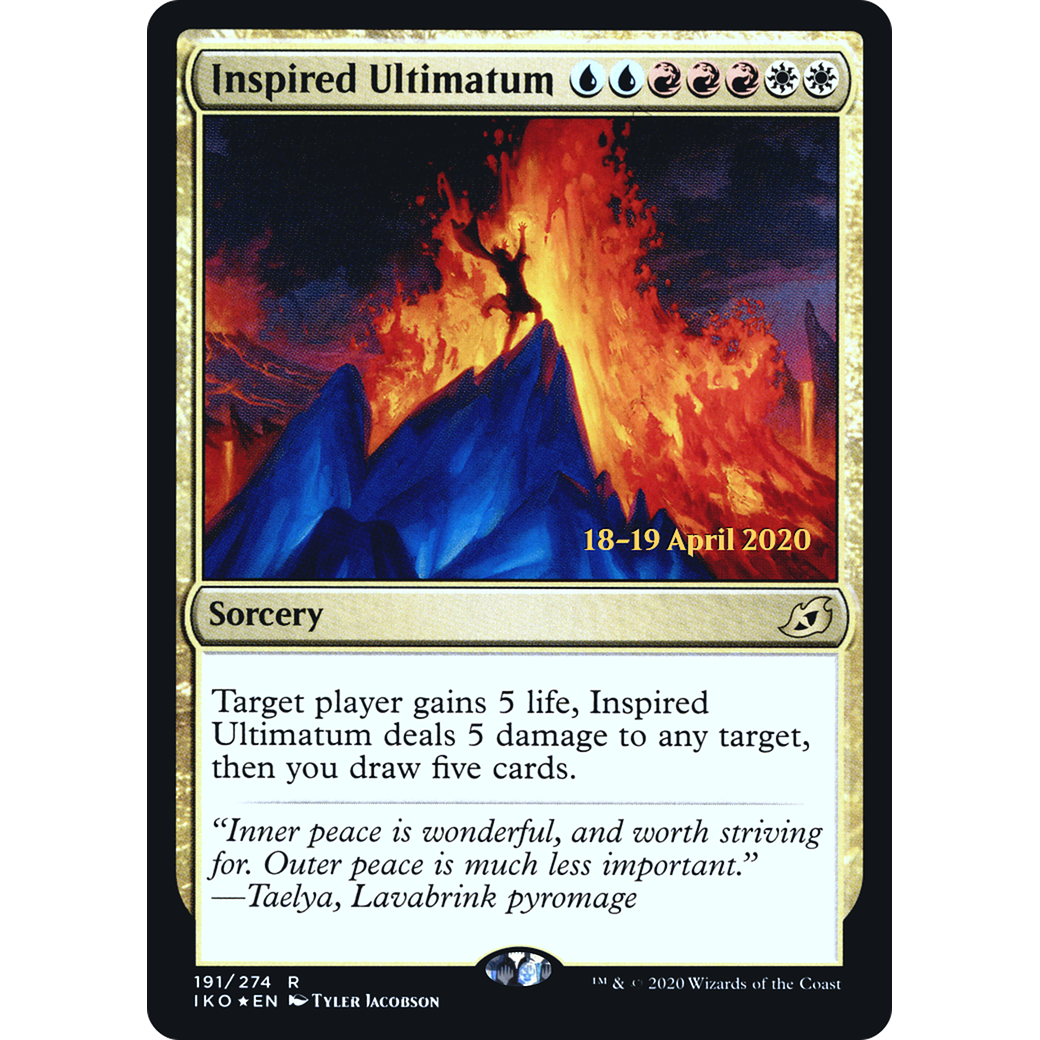 Inspired Ultimatum (PRE-191) - Ikoria: Lair of Behemoths Promos Foil