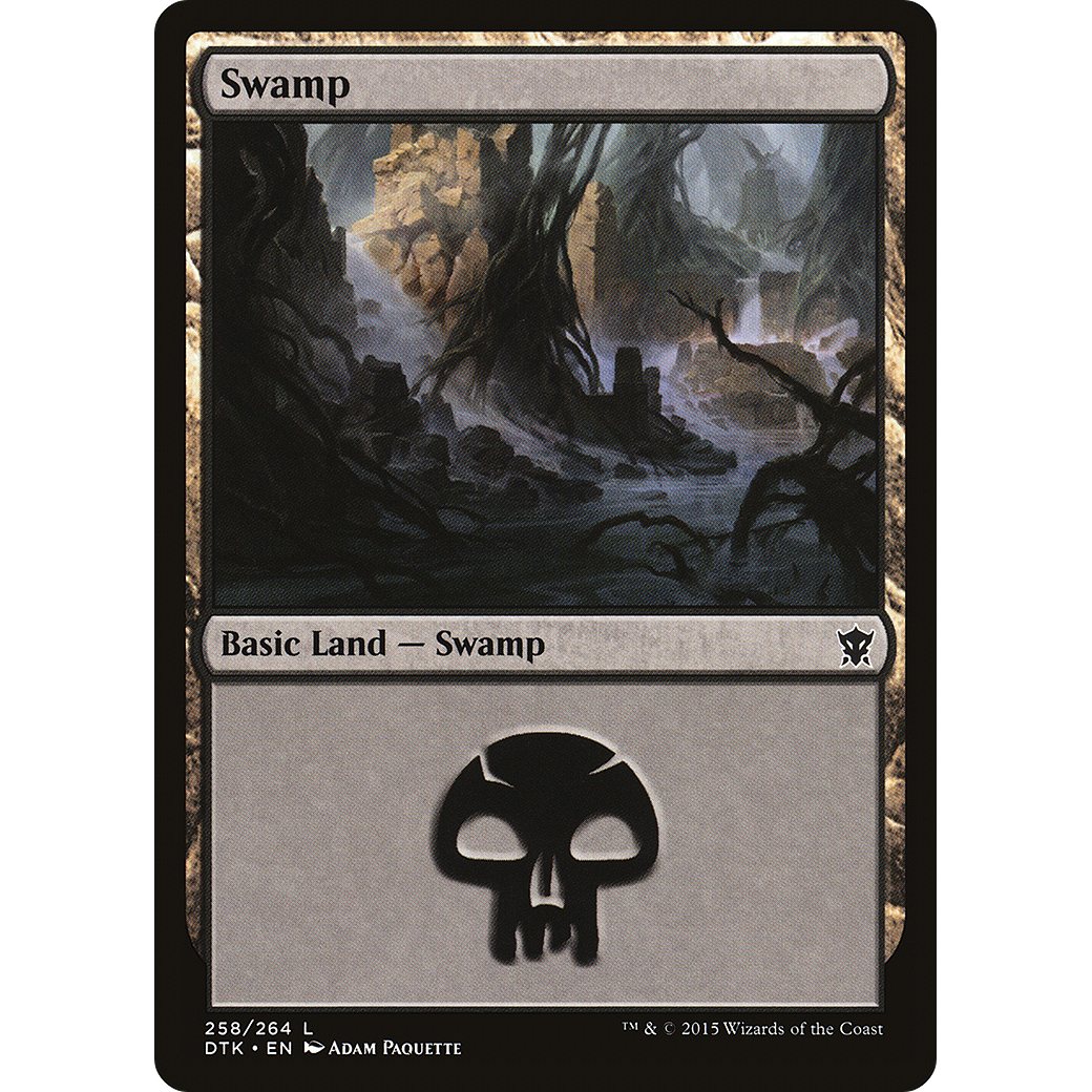 Swamp (258) (DTK-258) - Dragons of Tarkir