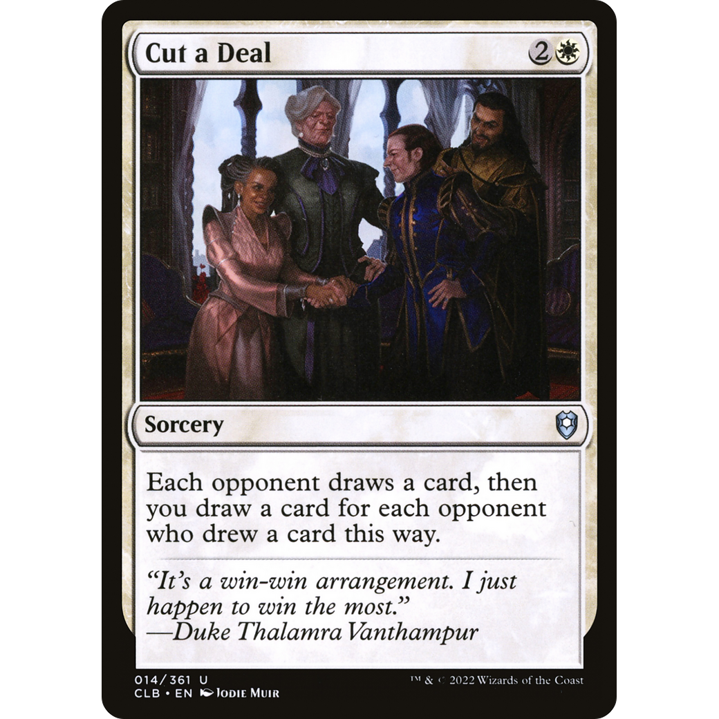 Cut a Deal (CLB-014) - Commander Legends: Battle for Baldur's Gate Foil
