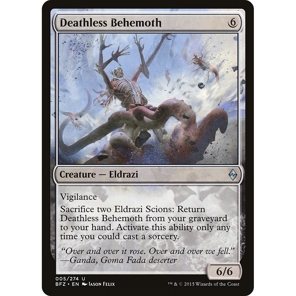Deathless Behemoth (BFZ-005) - Battle for Zendikar